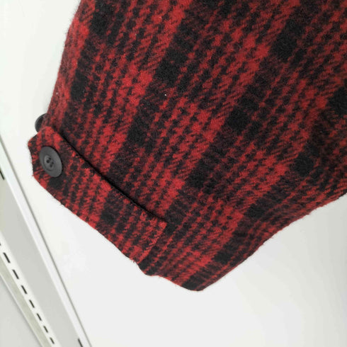 BayValue  裏地キルティング ウールチェック 比翼ジャケット メンズ JPN:L